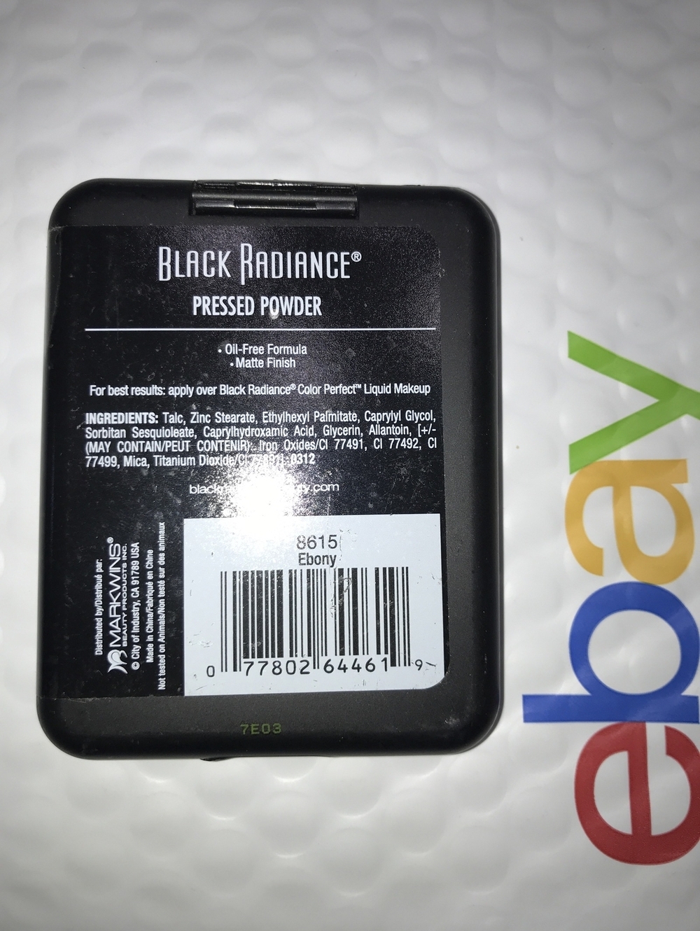 BLACK RADIANCE Pressed Powder 8615 EBONY sealed - Picture 2 of 2